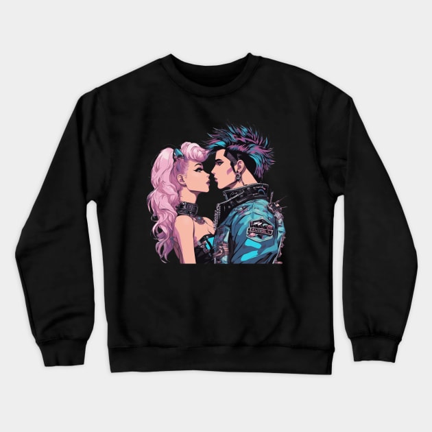 80s New Wave Crewneck Sweatshirt by animegirlnft